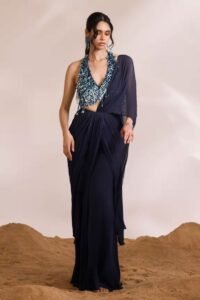 Divya Agarwal’s backless wonder blouse