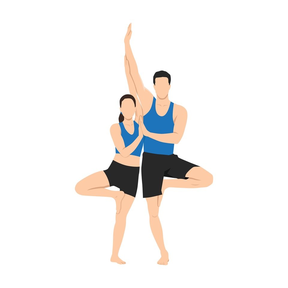 Partner Tree Pose (Vrikshasana)